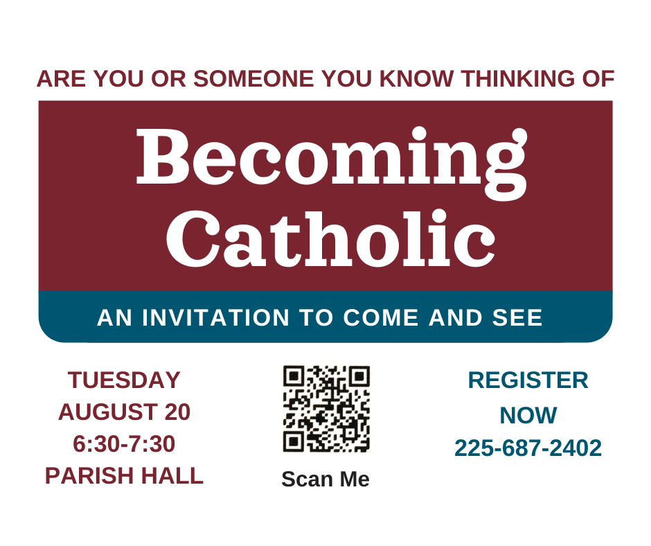 Becoming Catholic signs