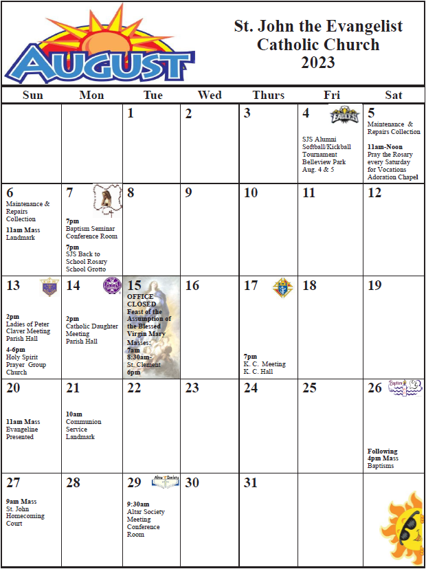 calendar august